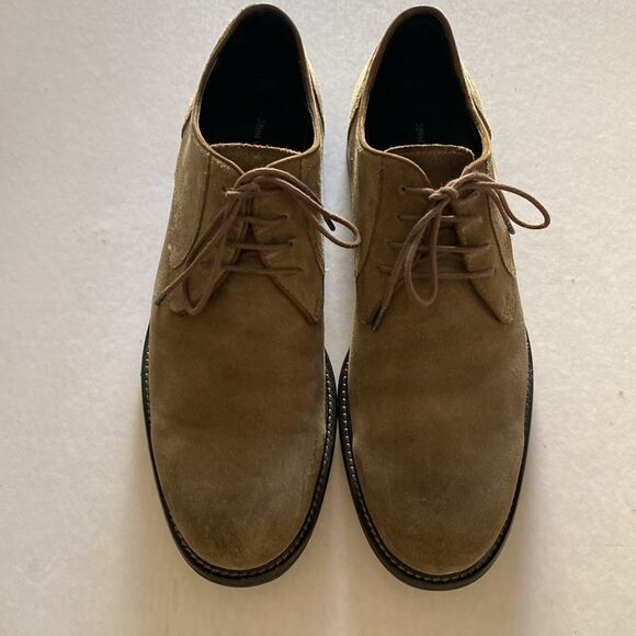 JOHN VARVATOS Men’s Suede Leather Derbys Size 9 - Picture 2 of 8